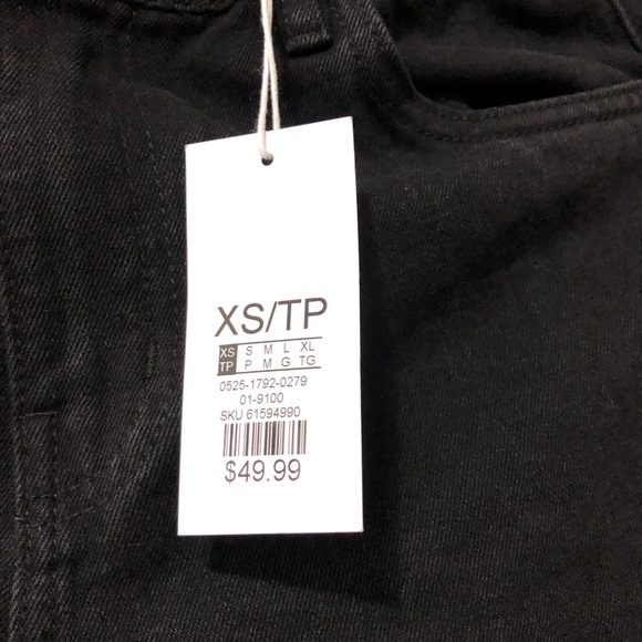 BNWT Paper Bag Waist, SWS denim co Black Jeans. Sz XS. - Picture 5 of 9
